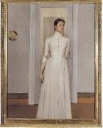 Fernand Khnopff Portrait of Marguerite Khnopff oil painting on canvas